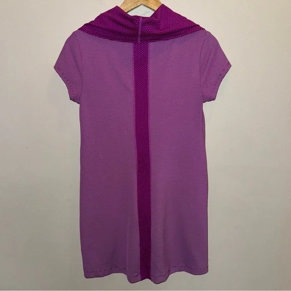 Title Nine Layli Purple Striped & Polka Dot Athletic Dress Size Extra Small - Picture 7 of 10